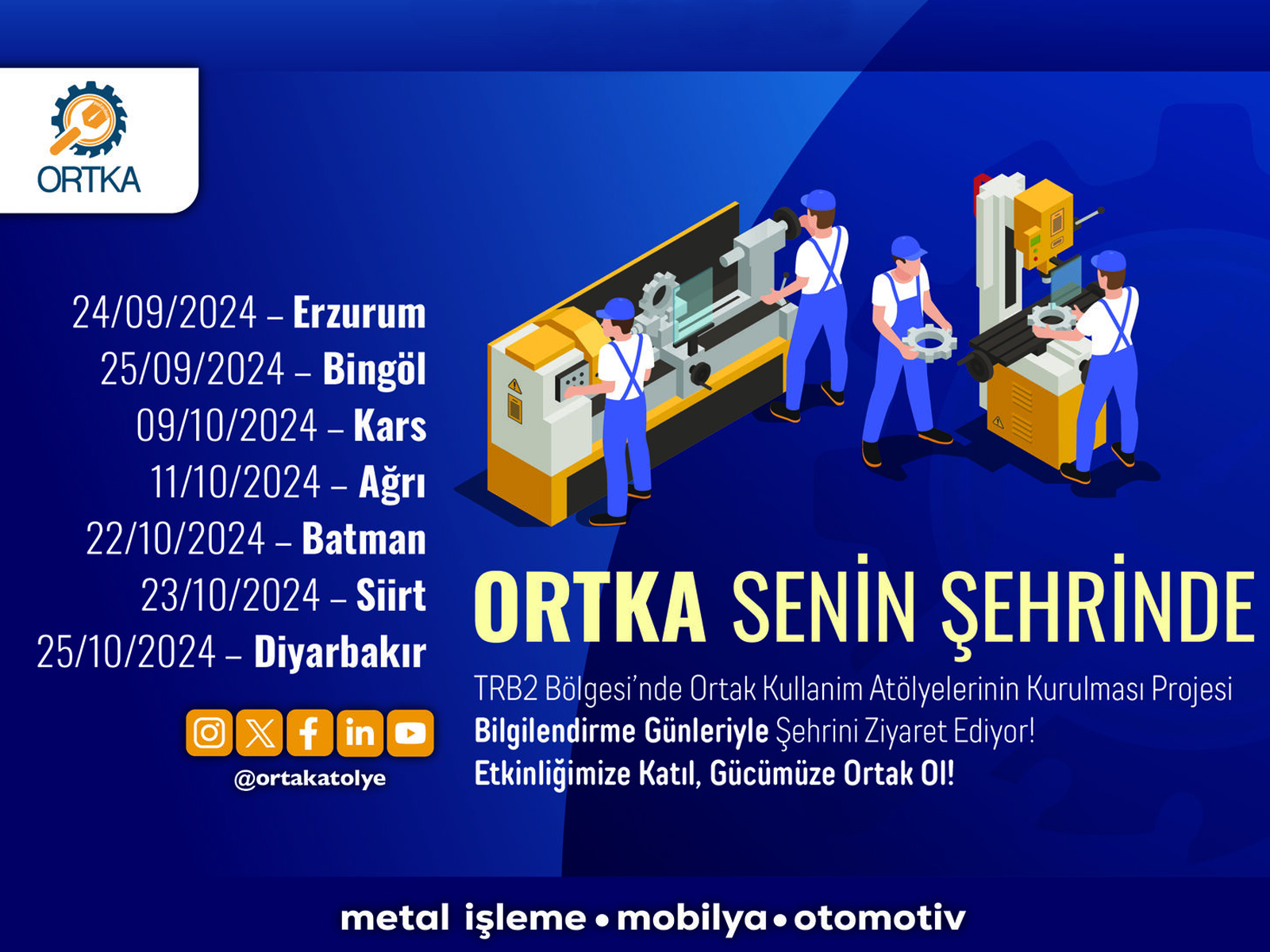 ORTKA Senin Şehrinde!